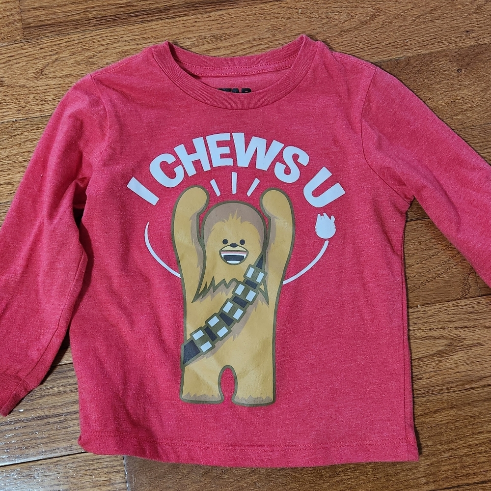 Star Wars kid Valentine's Day Chewbacca Shirt 4t